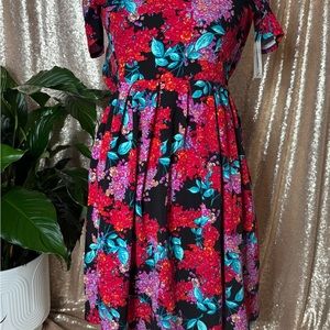 Floral Black Dress